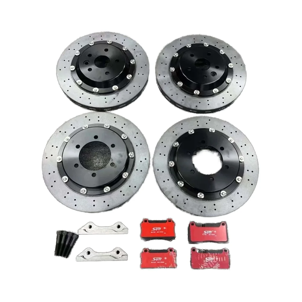High performance carbon ceramic brake discs can be customized in any size for Mercedes-Benz Audi Bentley Rolls-Royce Lamborghini