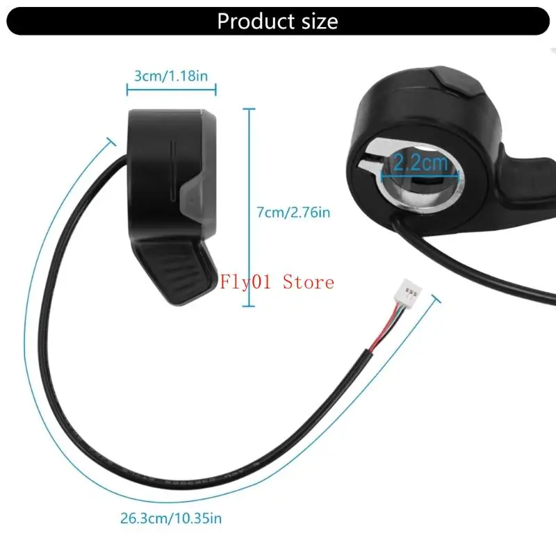سكوتر كهربائي الإبهام خنق ABS البناء الاجهزة البسيطة يصلح لKQi1 KQi2 #6