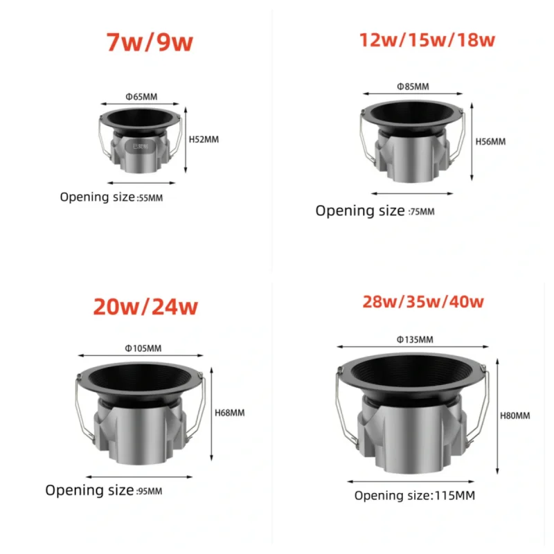 IP65 full spectrum waterproof spotlight intelligent anti-glare home embedded living room ceiling new no main light