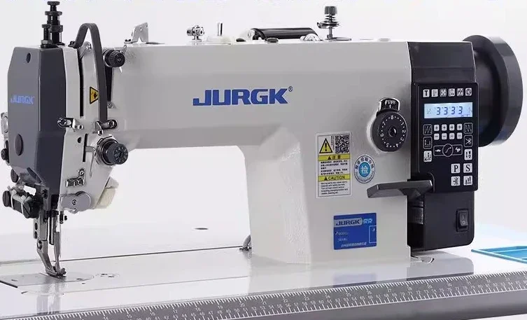 Computer synchronous car electric direct drive thick material leather automatic up and down feeding industrial sewing machine