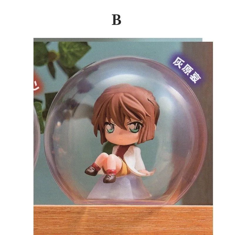 ORIGINAL DetectiveConan Haibara Ai Transparent Ball Sitting Ornament Gashapon Anime Action Figure Collect Model