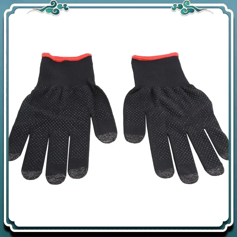 

ABSK-2Pcs Game Gloves For PUBG Sweat Proof Non-Scratch Sensitive Press Screen Gaming Finger Thumb Sleeve Gloves