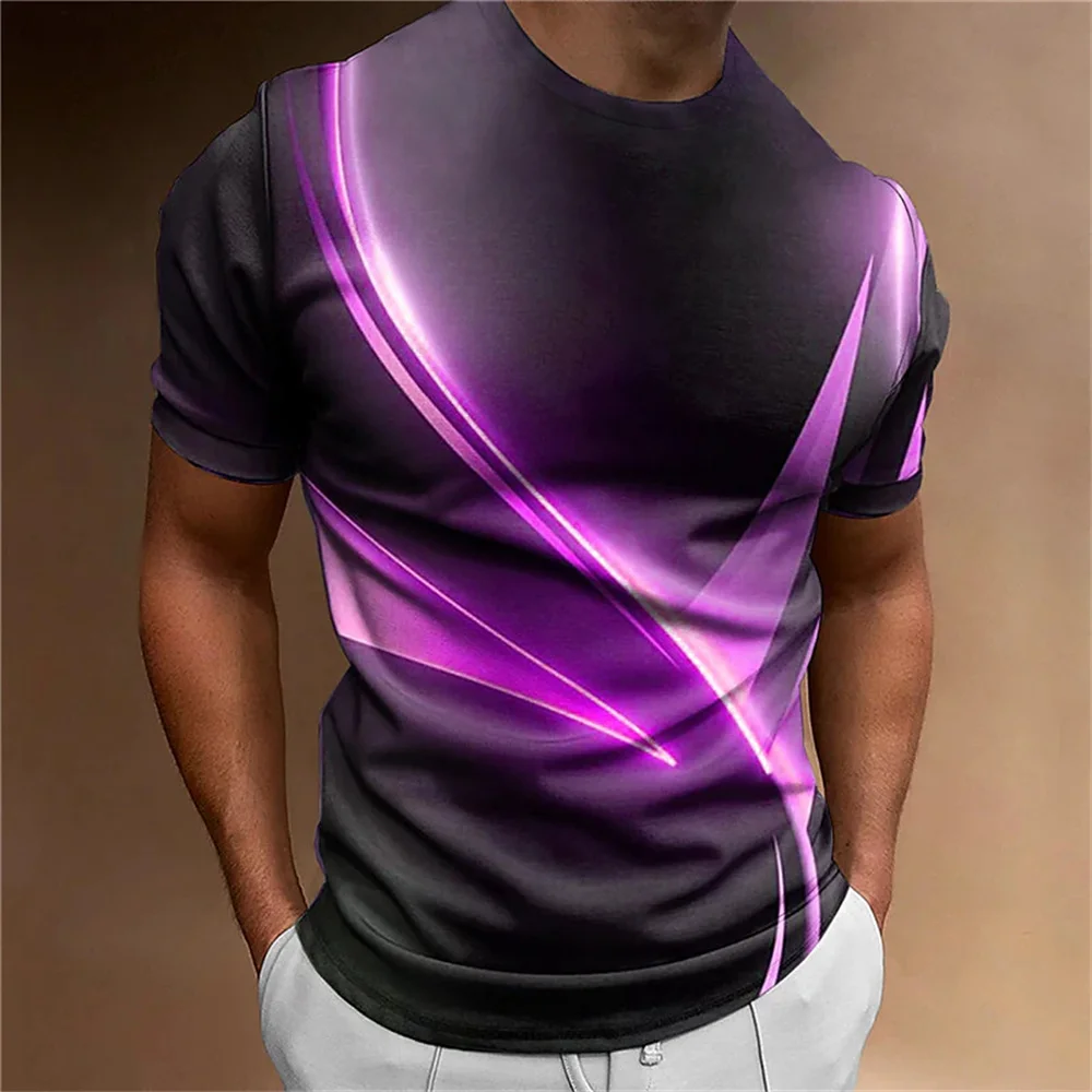 T-Shirt für Männer gebogene Ausstrahlung Druck hochwertige Männer Top lose übergroße Shirt Urlaub Freizeit kleidung Fitness Sweatshirt