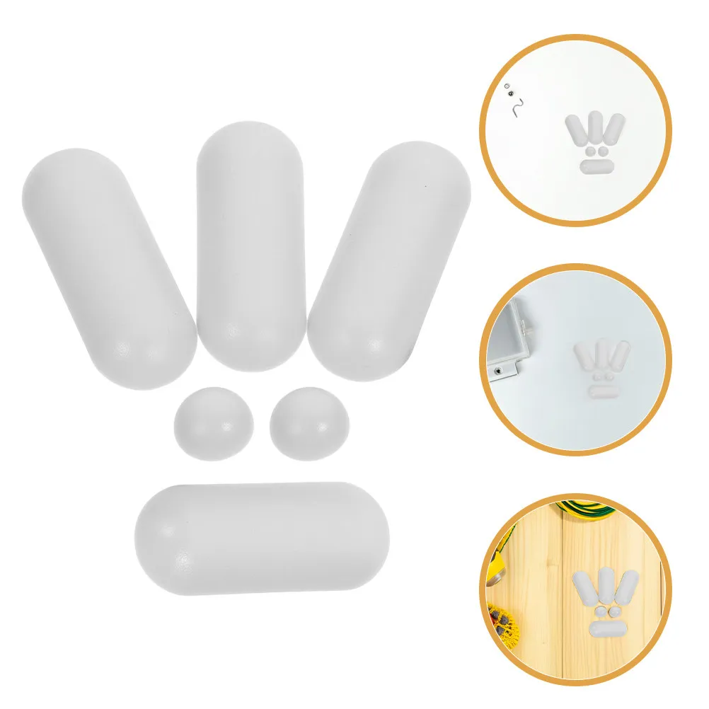1Set Universal Toilet Seat Bumper Kit Silicone Non-Slip Spacers for Secure Fit Extended Lifespan Waterproof Bathroom Essentials
