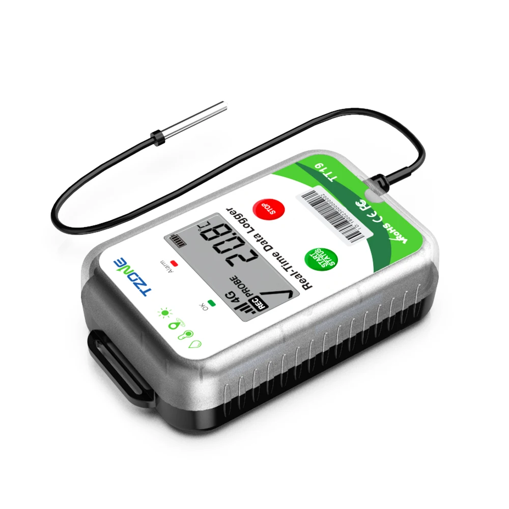 Tzone TT19EX real time cold chain transport temperature monitoring device with GPS location