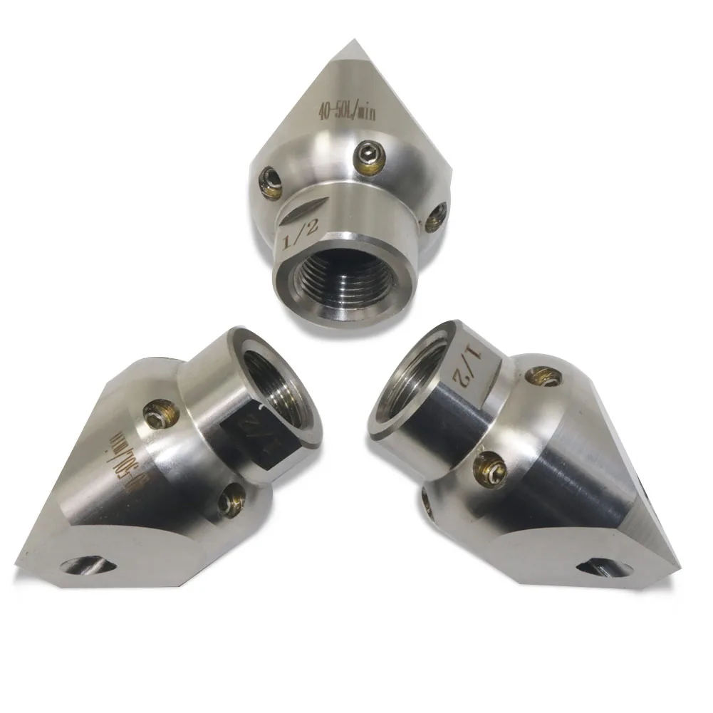 ارتفاع ضغط 8 حفرة فوهة 1/2 G1/2 مسدس رش كهربائي أنبوب الحمأة مياه الصرف الصحي تنظيف المجاري فوهة بندقية