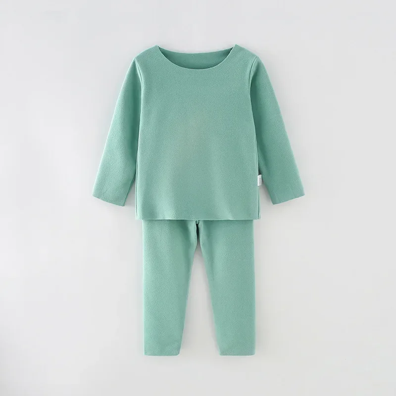 Children Thermal Underwear Sets Infant Baby Girls Clothes Autumn Winter Kids Boys Warm Long John Top+Pant Suits Pijama Sleepwear