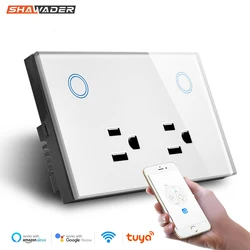 Presa a muro intelligente WIFI presa elettrica usa 10A interruttore tattile di alimentazione telecomando Wireless funziona con Alexa Google Home Kitchen