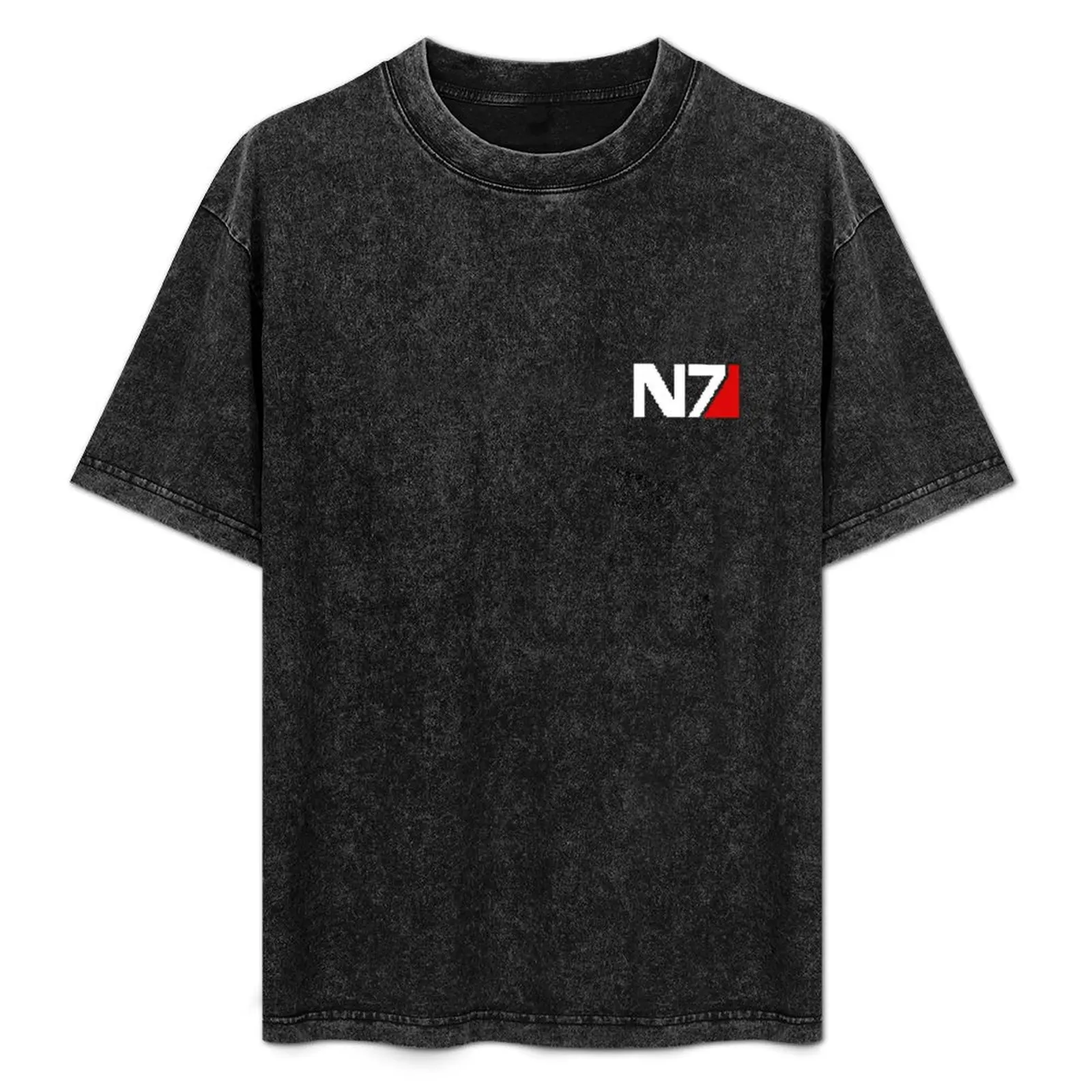 

Pixellated N7 Spectre Badge Mass Effect Stripeless T-Shirt Ultra Soft Breathable Tee Top
