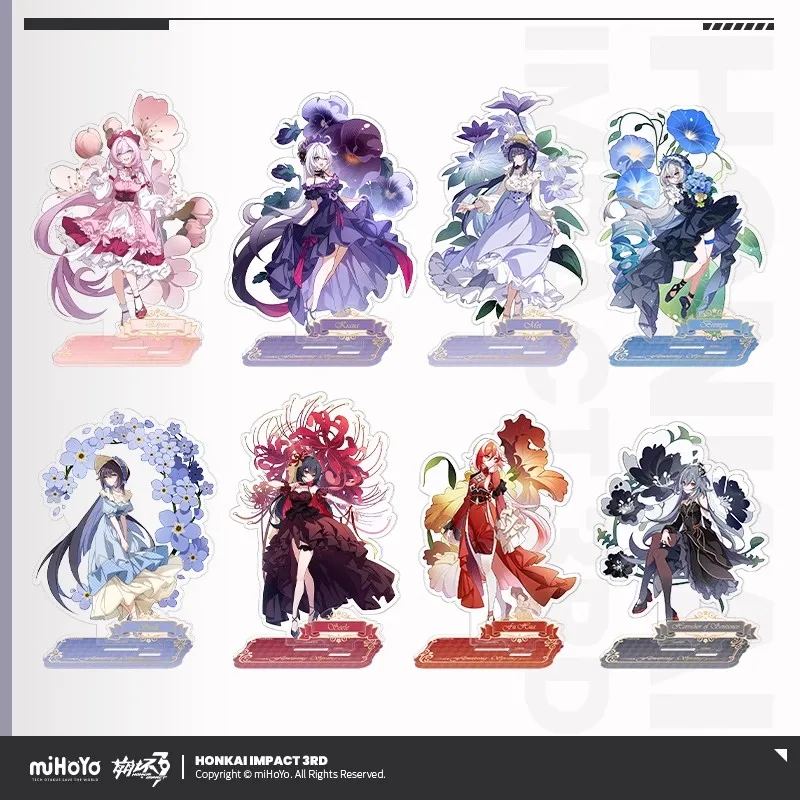 

Official miHoYo Honkai Impact 3rd Floral Spring Dawn Series Acrylic Plaque Decoration Genuine Anime Game Accessories