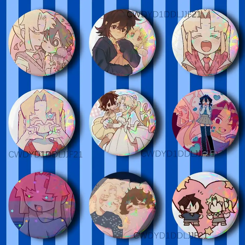 

I Love A-Amy BIBI Vintage Anime Brooch Creative Badge for Hat Bag Decoration Fans Collect Gifts