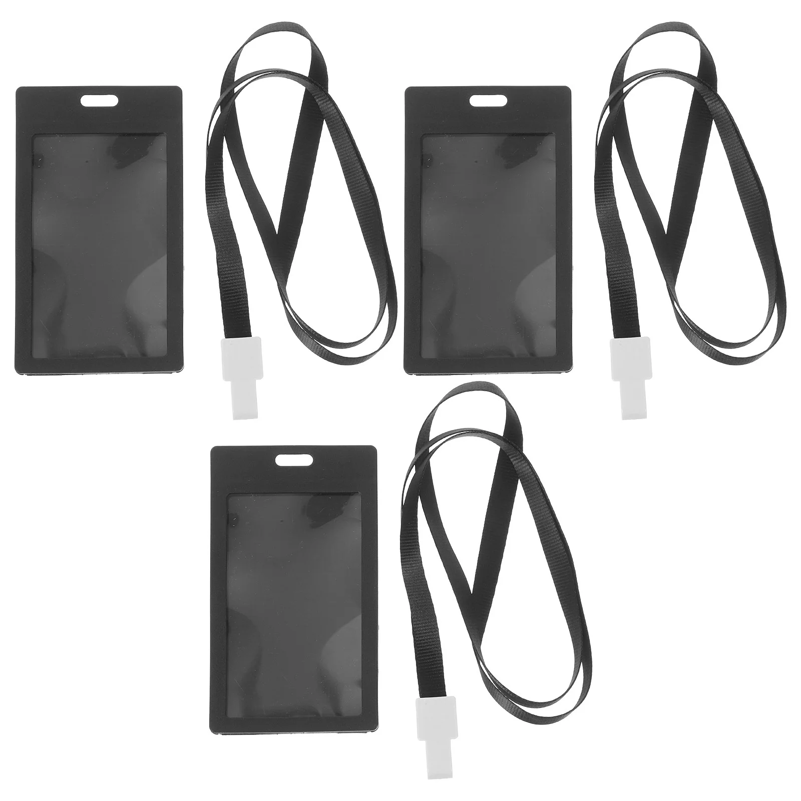 BUTIFULSIC 3 مجموعات حامل شارة شفافة مع الحبل لبطاقة الهوية غطاء اسم كروز لعبة البوليستر حامل كليب #3