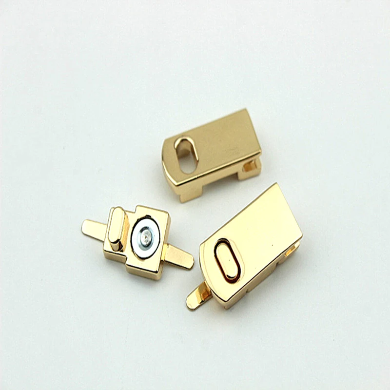 

10pcs Metal Rectangle Twist turn Lock Bag lock handbag luggage lock with Leather Craft Clasps hardware