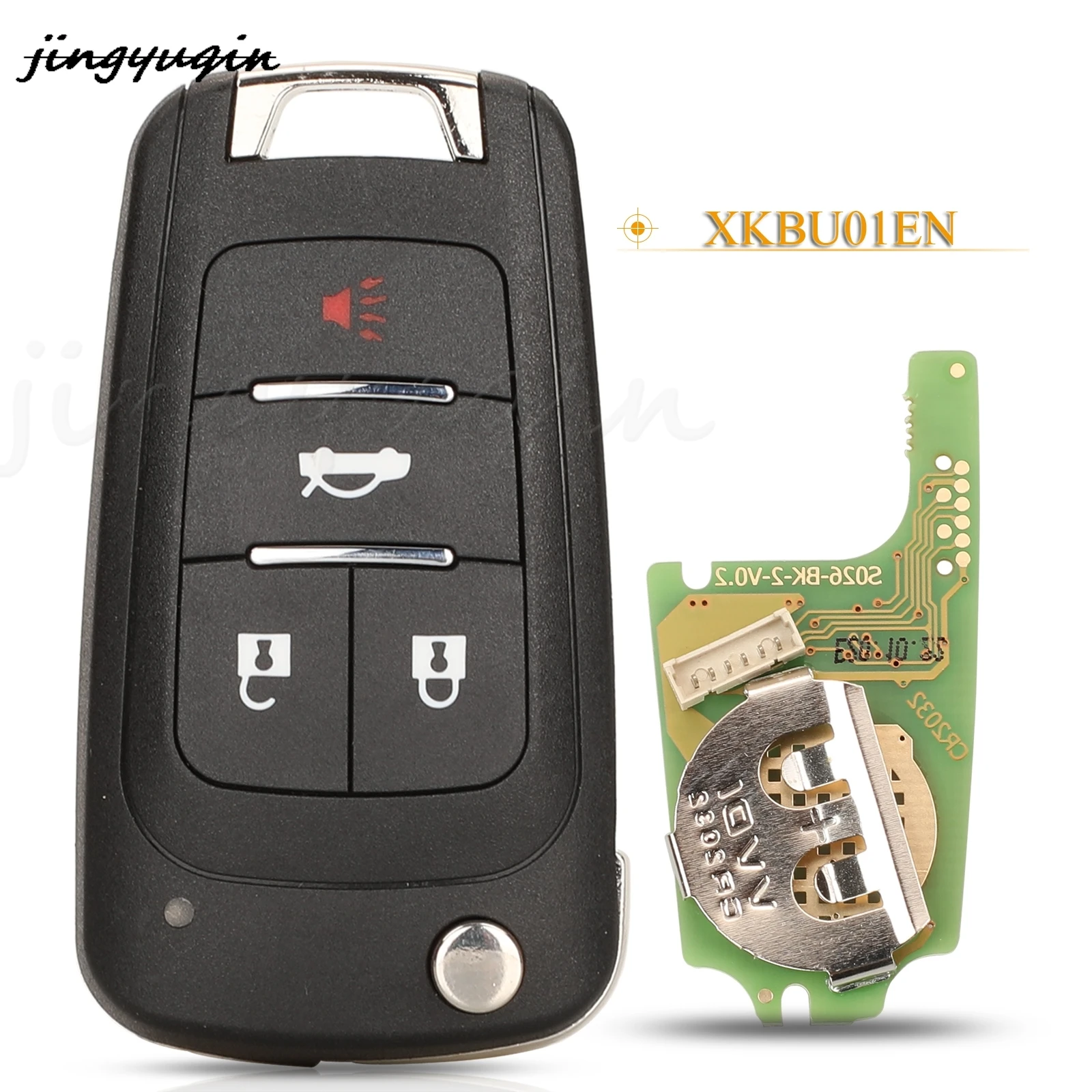 

jingyuqin 4 Buttons Xhorse VVDI2 English Version Wired XKBU01EN Universal Remote Key For Buick