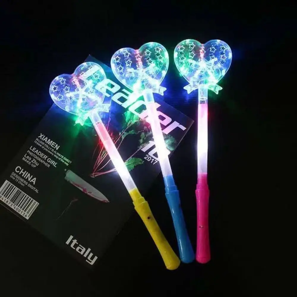 

For Interest Magic Tricks Lamp Lights Up LED Flashing Glow Fairy Stick Pentagram Flash Stick Flash Stick Magic Star Wand