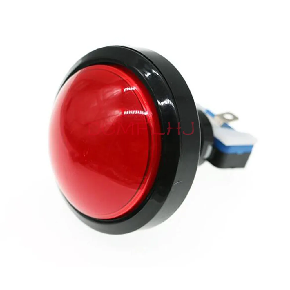 60mm arcade Buttons Big Round LED Illuminated with Microswitch for DIY Arcade Game Machine Parts 5/12V Large Dome Light Swit