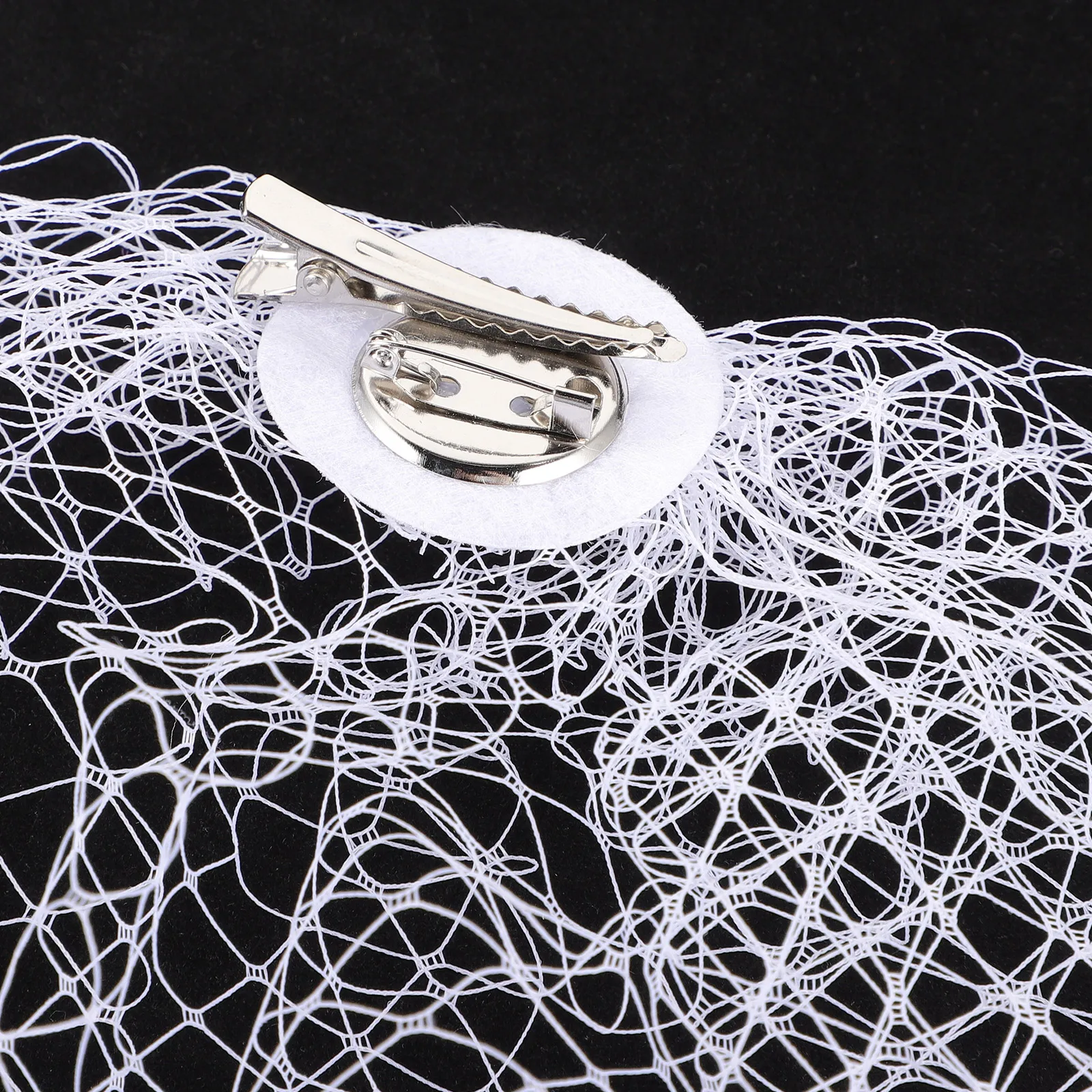

White Birdcage Veil Mesh Hair Accessories Bridal Headpiece Wedding Party Brides Elegant Fashionable Detailed Workmanship