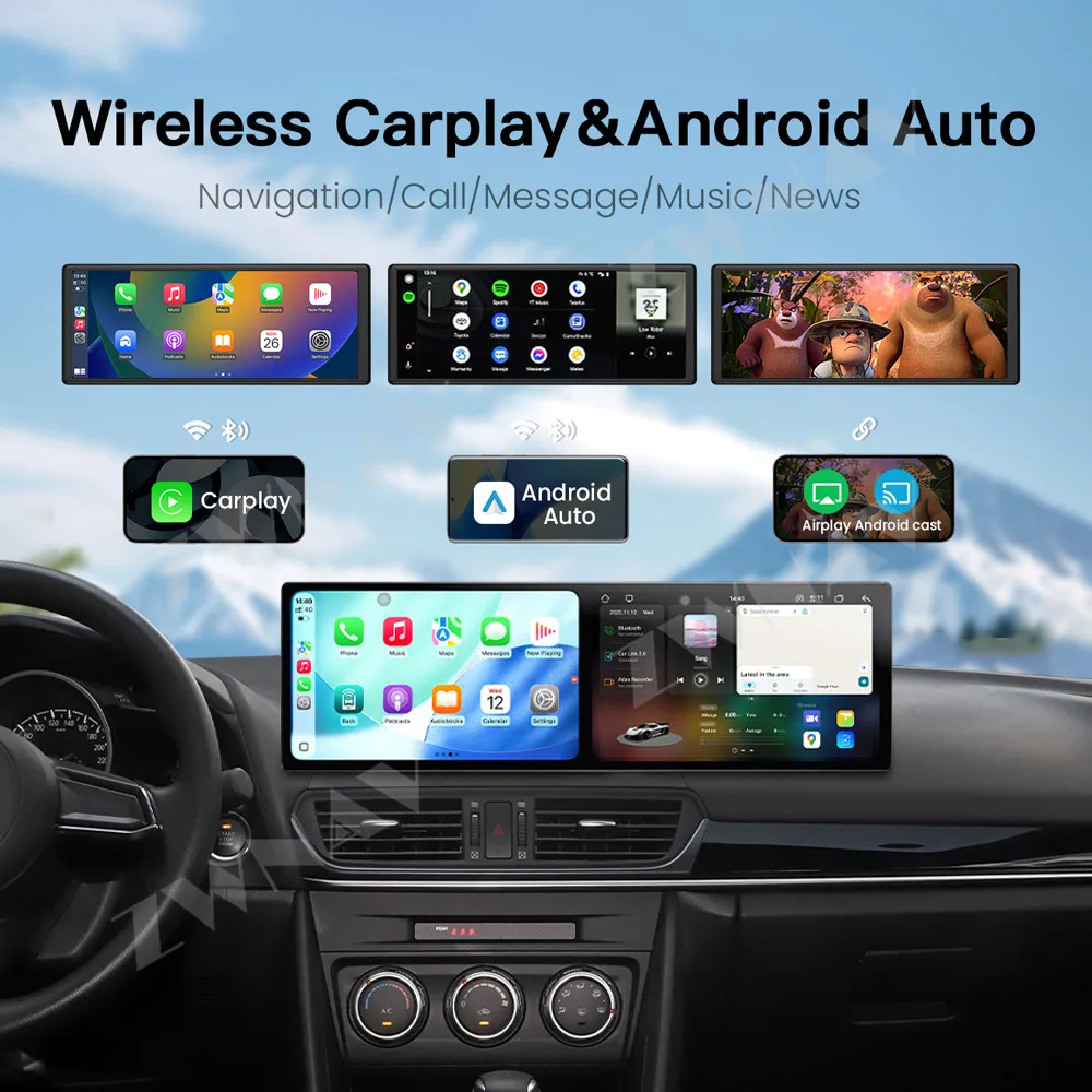 

New Best Seller Dual 10.1’’ Android 15 For Mazda CX-4 2016-2021 Car Radio GPS Navigation CarPlay HD Screen Multimedia Player