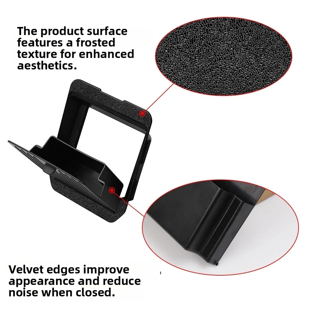 صندوق تخزين السيارة لتويوتا لاند ل كروزر 250 ل برادو LC250 2024 وحدة التحكم المركزية درابزين غطاء صندوق تخزين مخفي