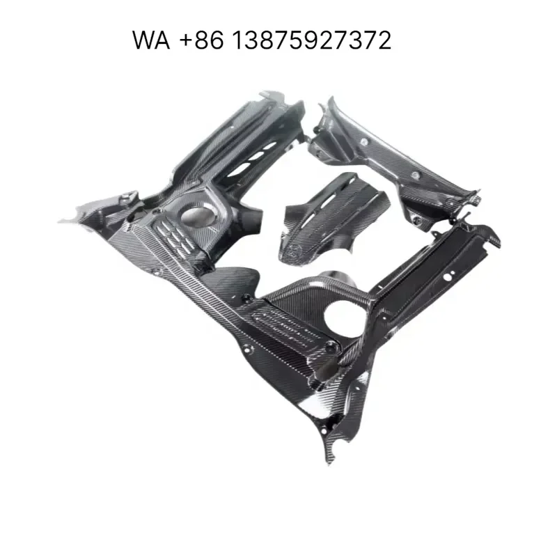 Wmwmnu High Quality OEM Style Dry Carbon Fiber Engine Compartment Interior Hood Cover for MC20