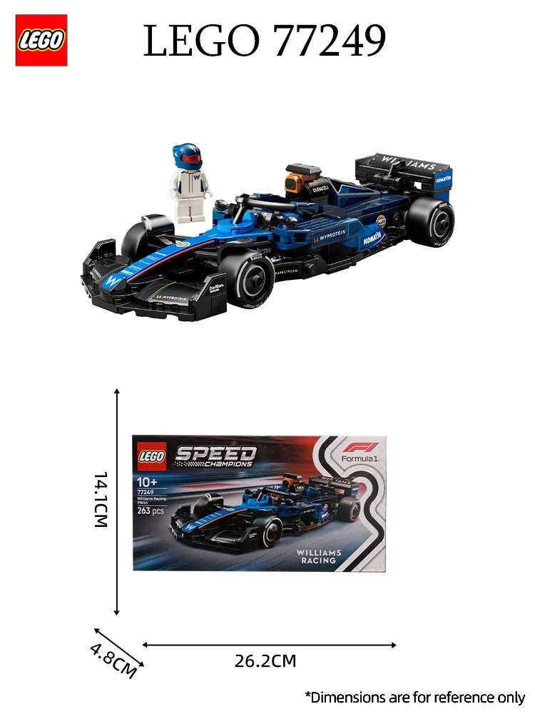 Lego 77249 Williams Team Fw46 F1 Racing 2025 Nowe klocki do budowania zabawek