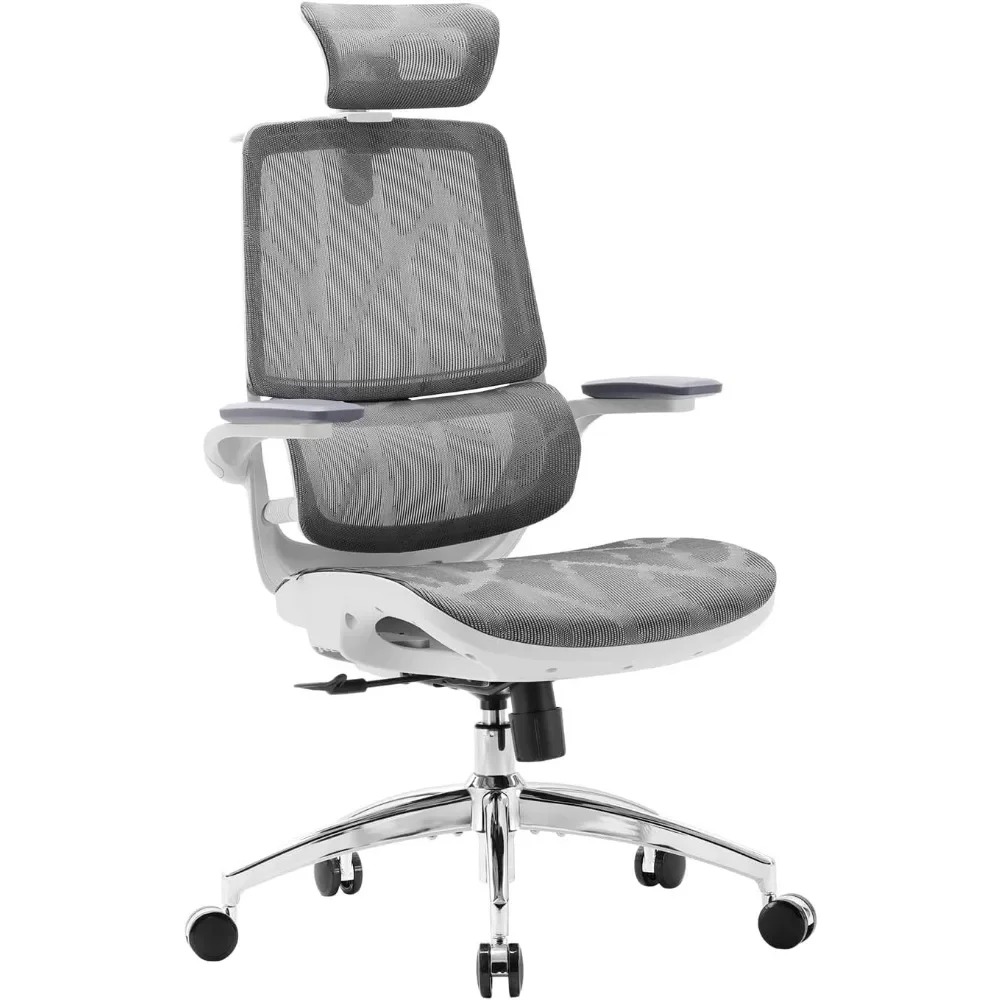 

Ergonomic Office Chair, Desk Chair with 3D Flip-up Armrest, Dual Back Design and Adaptive Dynamic Lumbar Support, Computer Chair