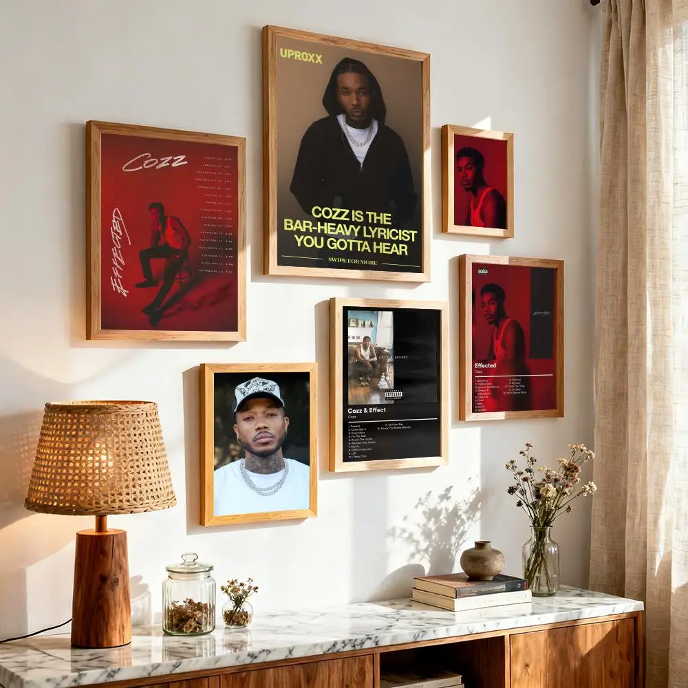 Famous Rapper C-Cozz Poster Modern Minimalist Wall Art Prints for Bedroom Living Room Aesthetic Contemporary Decor Gift