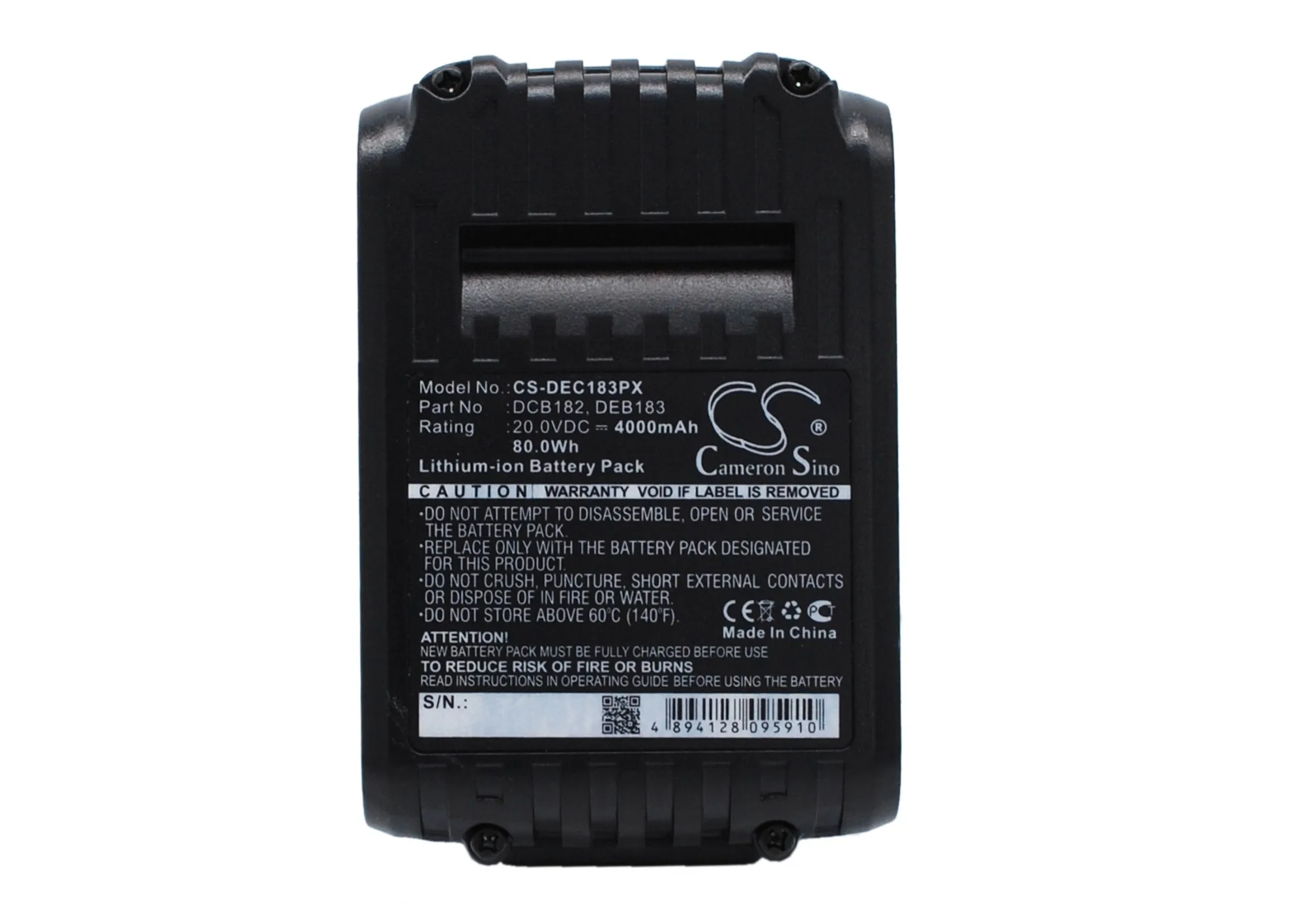 CS 2600mAh  Battery For DCD740  DCD740B  DCD780  DCD780B  DCD780C2  DCD780L2  DCD780N  DCD785C2  DCD785L2  DCD980L2