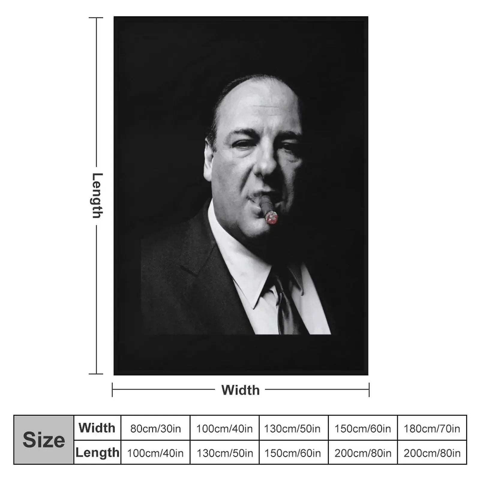 Tony Soprano cigar Throw Blanket Comforter Vintage Bed Fashionable Luxury Thicken Camping Flannel Blankets