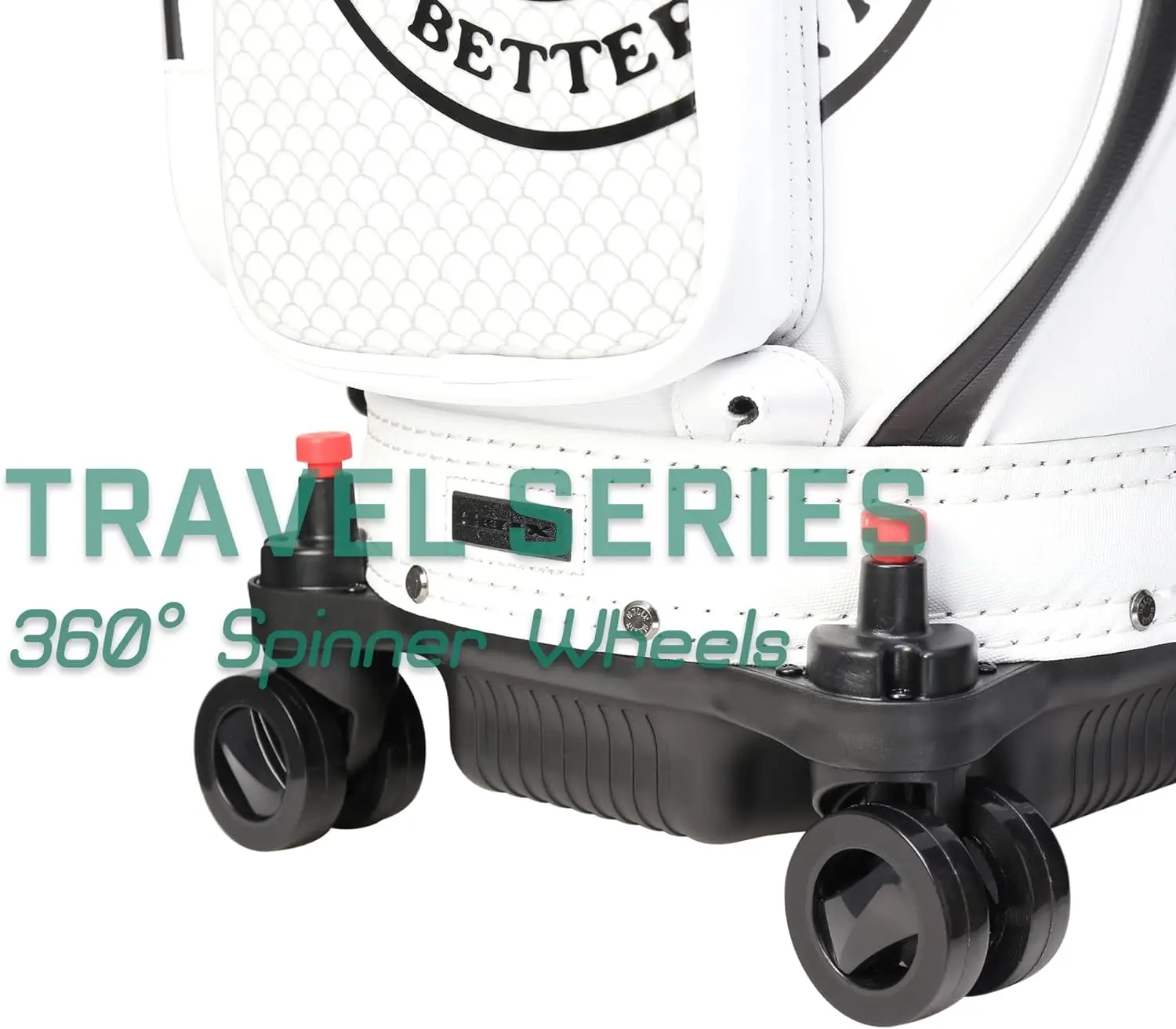 HELIX All-in-one Golf Bag Men with 4 Wheels Easy to Clean