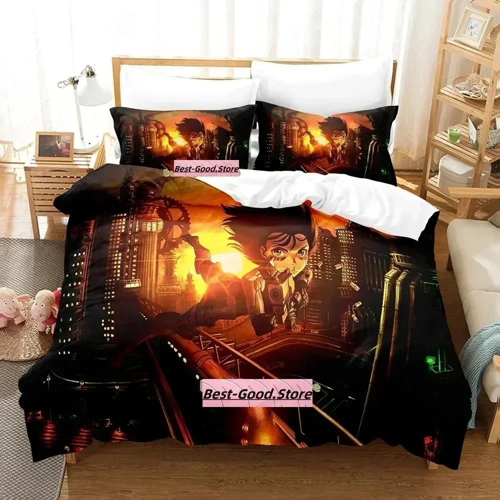 2024 Battle Angel Alita Bedding Set Printed With Pillowcase Bed Duvet Cover Soft Single Double Queen Super King Size Bedroom
