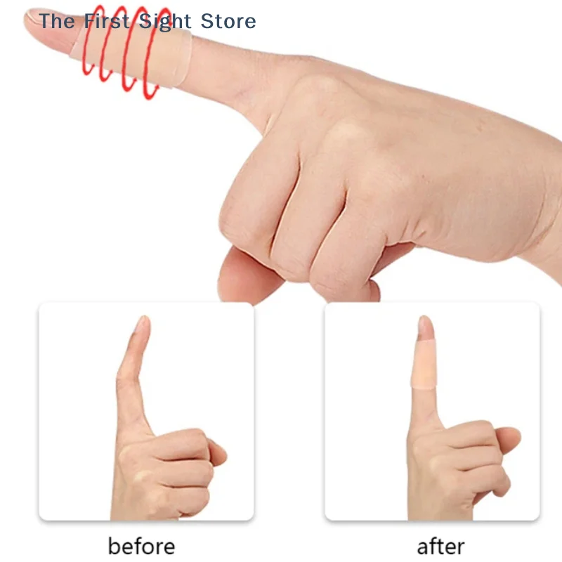 1Pcs Silikon Finger Schutz Patch Verpackung Kompression Wasserdichte Finger Patch Finger Schmerzen Relief Weiche Bandage Atmungsaktiv