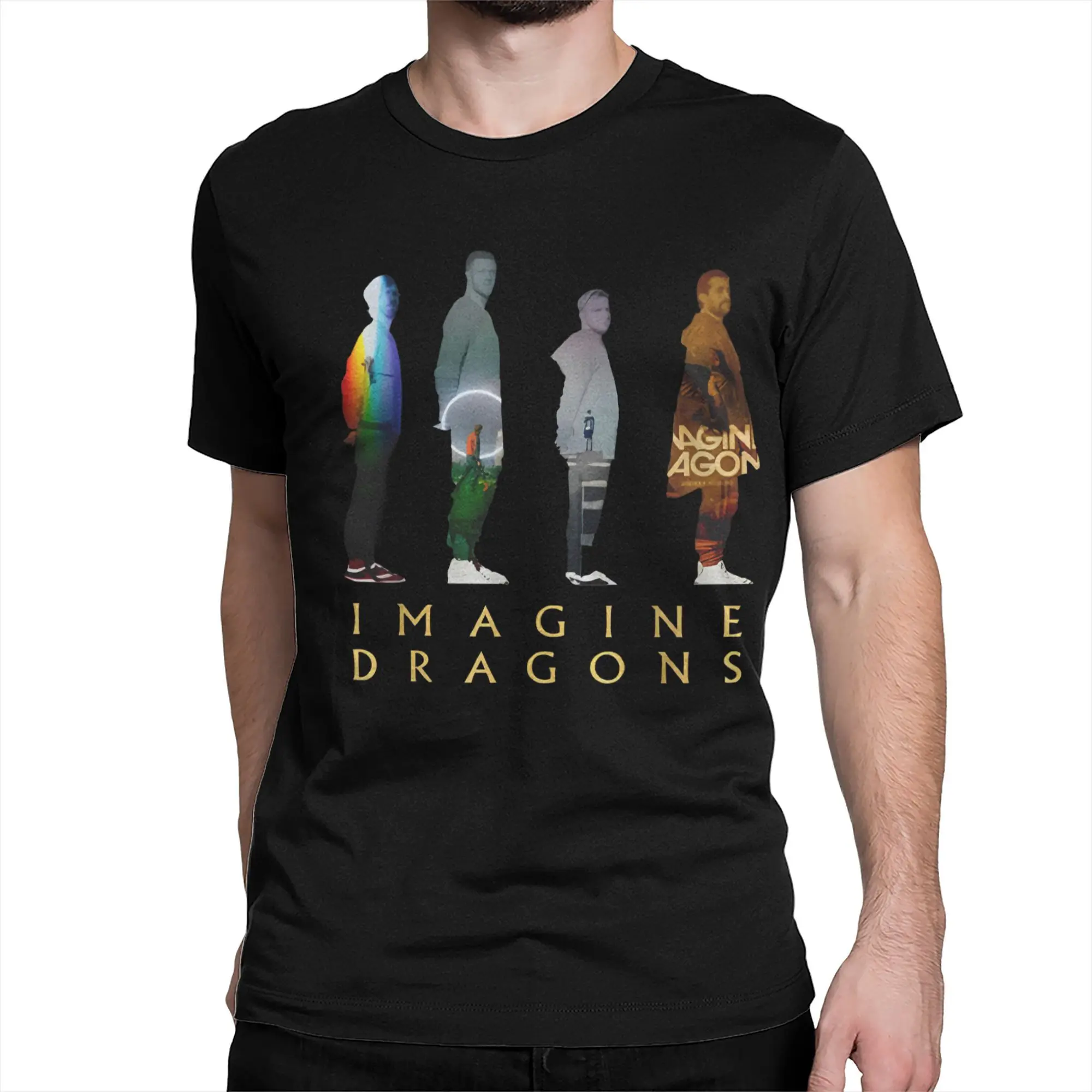 Summer Imagine Dragons Band Loom Tour 2024 T Shirt for Men Women Pop Music Cotton T-shirts Short Sleeve Clothing