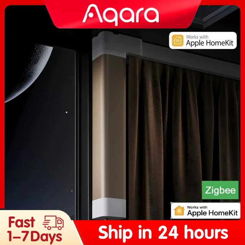 Aqara Smart Electric Curtain Motor C3 Zigbee APP Voice Control Wireless Timing Setting Smart Home Work For HomeK APP