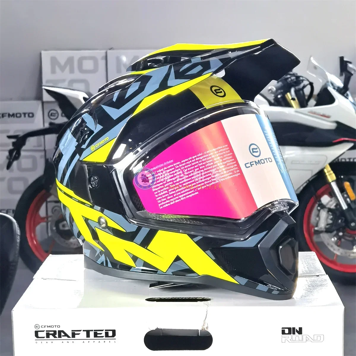 Original für CFMOTO CF 450MT 800MT Motorrad Helm Full Face Doppel Objektiv Off-road Racing Helm Capacete Cascos Para Moto