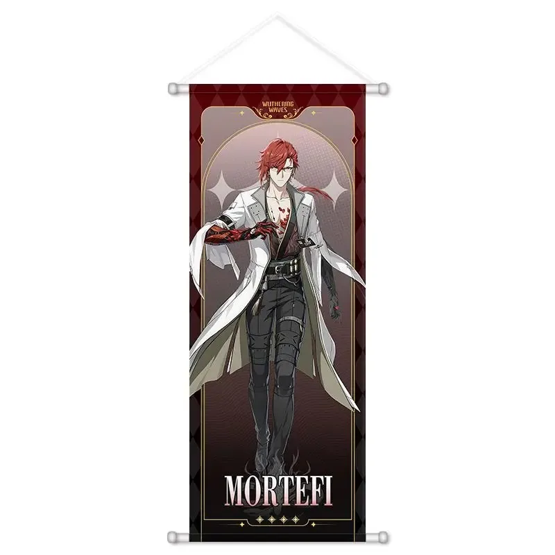 VIKAMA Dark Coat Rover Male Anime Wall Scroll Tapestry Cool Mysterious Hero Art Fabric Poster for Bedroom Gaming Room Gift