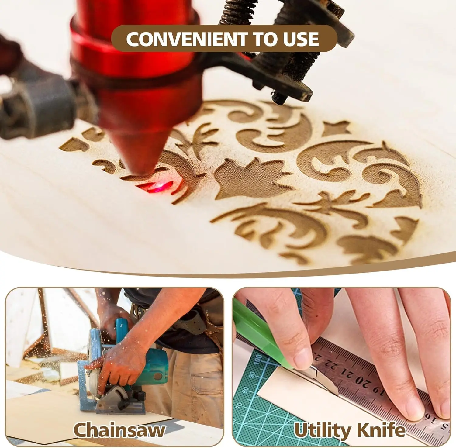 24pc Basswood Sheets - 12x20x3mm for Laser Cutting, Crafts & DIY Projects