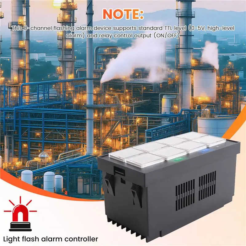 88Channel Alarm Annunciator Panel Sound And Light Flash Alarm Controller AC220V Industrial LED Alarm Indicator-VVNB