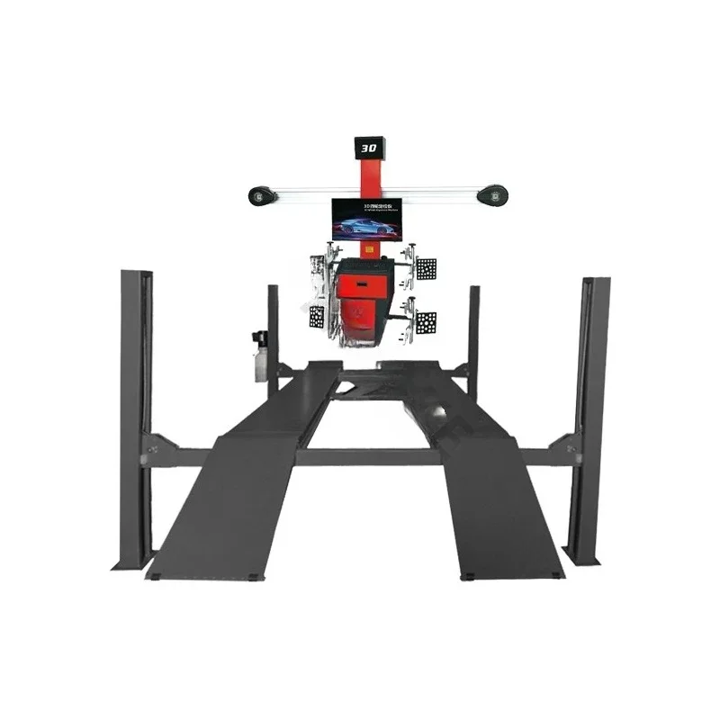 Car four-column lift, lift, repair 3D four-wheel aligner matching