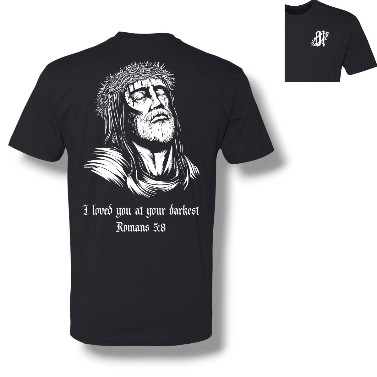 2026 Romans 5_8 T-Shirt Tactics Graphic Cotton Tees Printing High-end Luxury Unisex Style Both of Men and Women