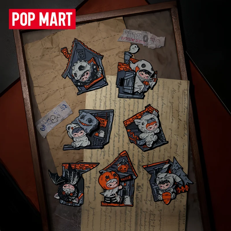 New Genuine POP MART Hirono Dim Scene Series Fridge Magnet Blind Box Decoration Collectible Ornament Toys Surprise Trendy Gifts