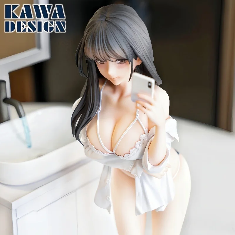 

Pre-Sale 1/6 KAWA Design Selfie Girl Sexy Pajama Version Anime Figure Hitomio Product Computer Case Decoration Desktop Cute Toys