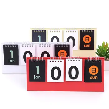 Kalendarz odliczający 365 dni z miesiącami, datą, tygodniem Kalendarz stołowy z cewką Przypomnienie o egzaminie Wakacje ślubne