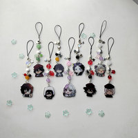 BSD keychains Dazai, Nikolai, Sigma and Rampo Edogawa mobile phone charms