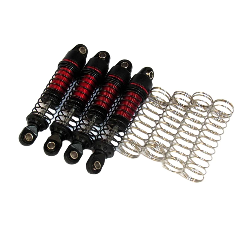 

JB-4Pcs Metal Oil Shock Damper For Trx4m/C8801/C8809 RC Crawler Car Upgrade Parts Accessories