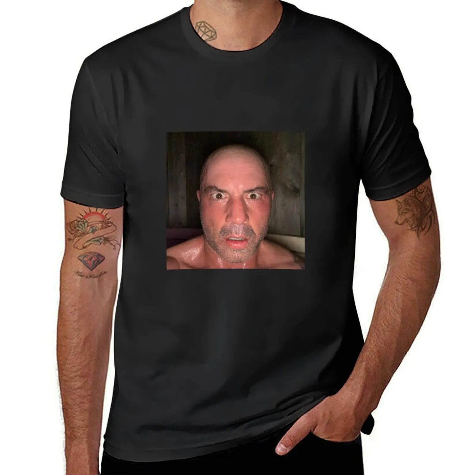 

Joe Rogan Sauna Face T-Shirt aesthetic clothes plain anime Aesthetic clothing t shirts for men graphic