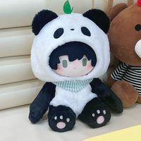 Cotton Sitting Dolls Clothes Non-attribute Doll Clothes Accessories Cute Jumpsuit Cartoon Dress-up Plush Toy Children Gift 40cm
