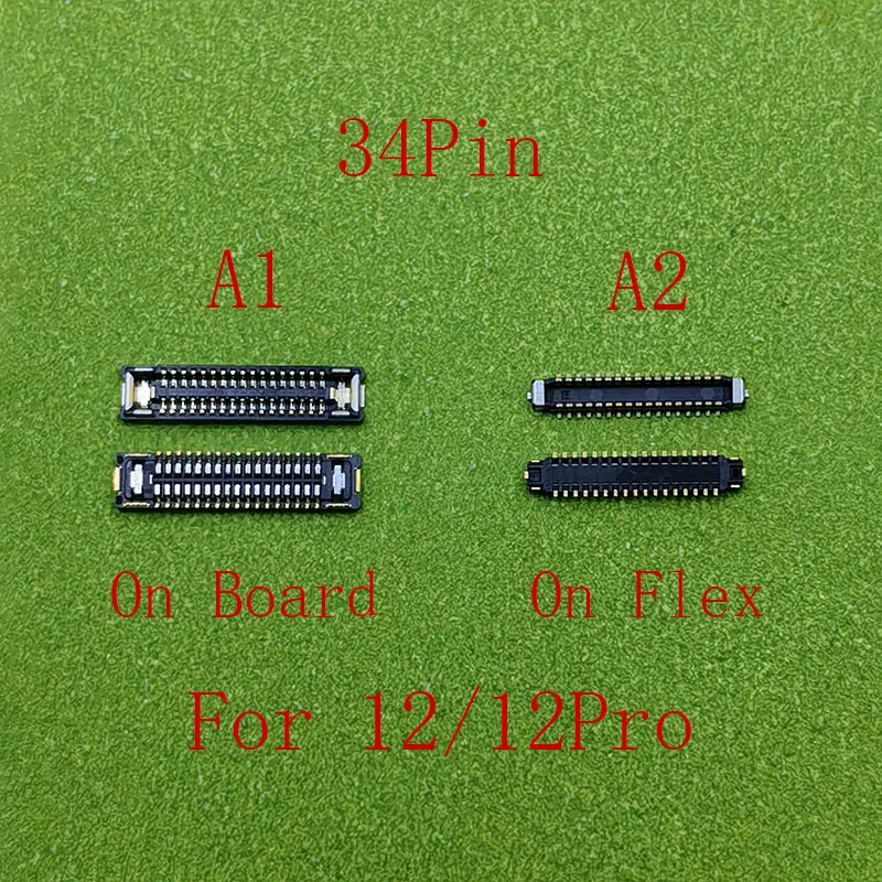 5pcs-10Pcs LCD Display FPC Connector On Motherboard For iPhone 12 13 Pro Max mini 12Pro 13Pro 13Mini Touch Screen Plug On Flex