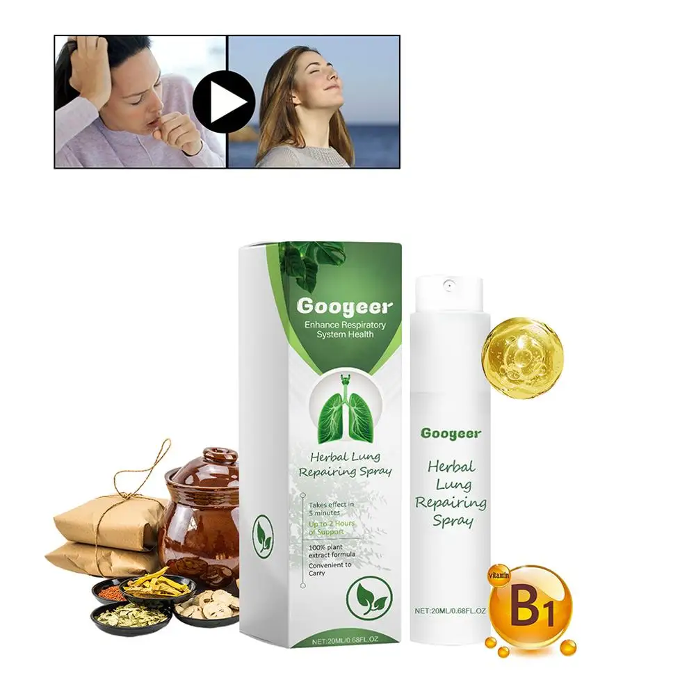 Natuurlijke 20Ml Longreinigingsspray Veilige Longontgifting Kruidenreiniging Spray Zorg Medische Traditionele Neusspray