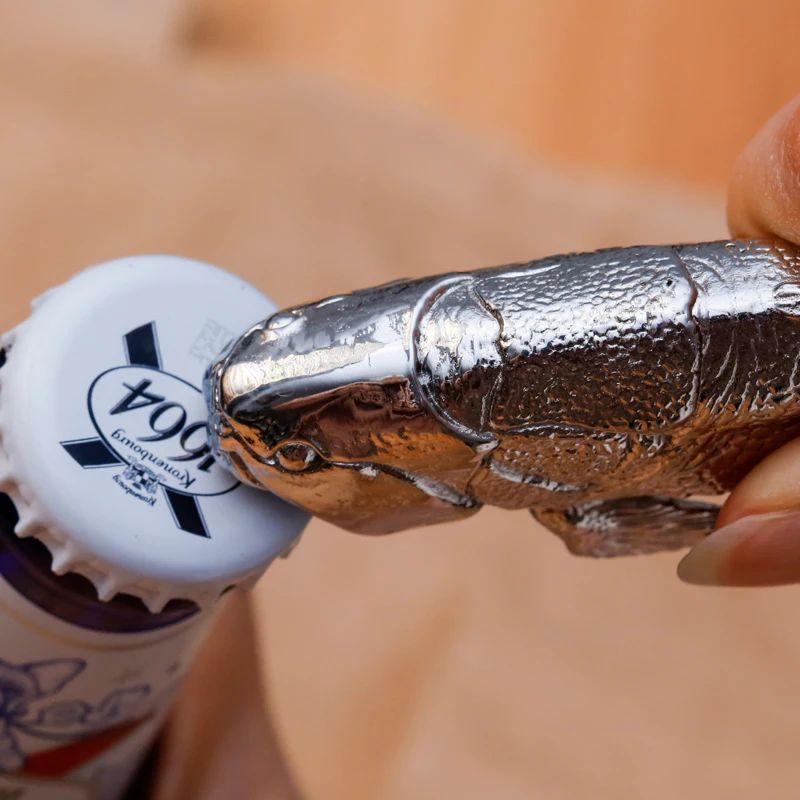 Outdoor EDC Portable Stainless Steel Creative Deng's Fish Bottle Opener Tool